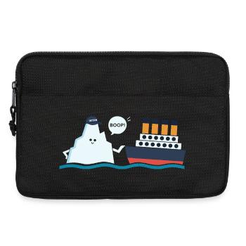 Titanic Funny Titanic and Ic-eberg Boop Parody - Laptop bag 13" - black - Front