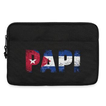 Papi Kuba Flagge Vintage Papa - Laptoptasche 13" - Schwarz - Vorne