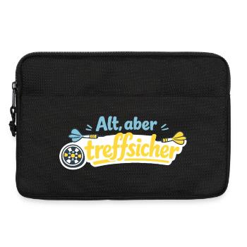 Alt, aber trefflich – Retro Darts - Laptoptasche 13" - Schwarz - Vorne