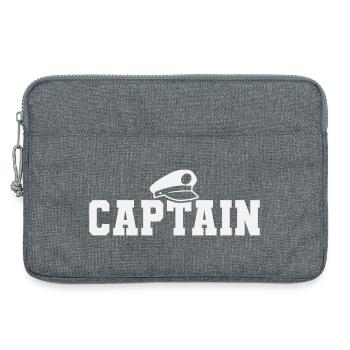 Kapitän Bootsfahrer Sailor Sailing Nautical Boat - Laptoptasche 13" - Grau meliert - Vorne