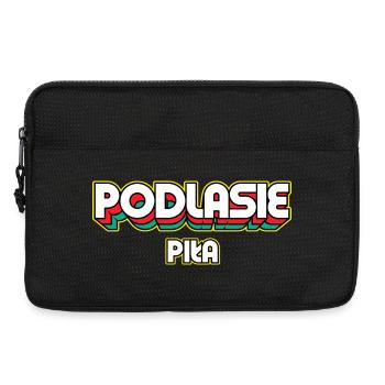 Podlasie Piła. Name des Retro-Bezirks - Laptoptasche 13" - Schwarz - Vorne