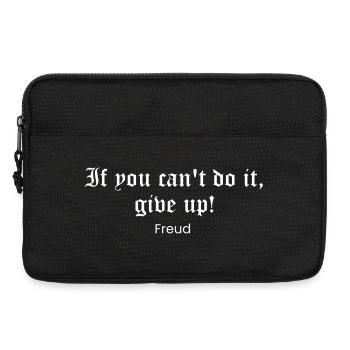 Citation gothique de Freud : Ou Do It or Quit - Sacoche pour ordinateur portable 13 pouces - noir - Devant