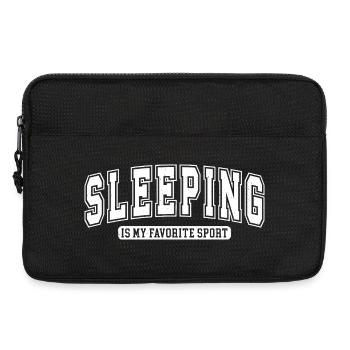 Sleeping Ist Mein Lieblingssport Schlafen spaß - Laptoptasche 13" - Schwarz - Vorne