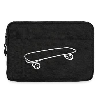 Skateboard Sketch - Laptop bag 13" - black - Front