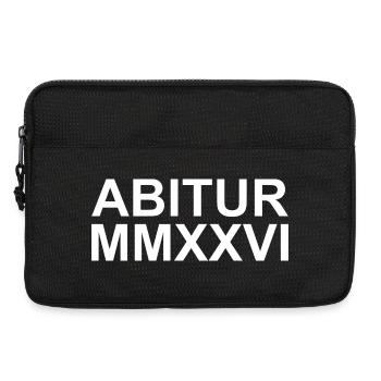 Abi 2026 - MMXXVI - Laptoptasche 13" - Schwarz - Vorne