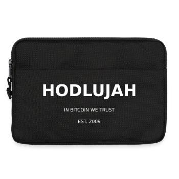 HODLUJAH - In Bitcoin We Trust - Laptoptasche 13" - Schwarz - Vorne