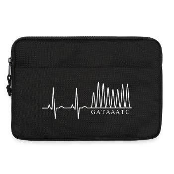 Sanger DNA Sequenzierung Nucleotid Elektrophorese - Laptoptasche 13" - Schwarz - Vorne