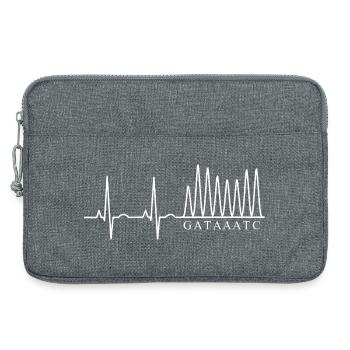 Sanger DNA Sequencing Nucleotide Electrophoresis - Laptop bag 13" - heather grey - Front