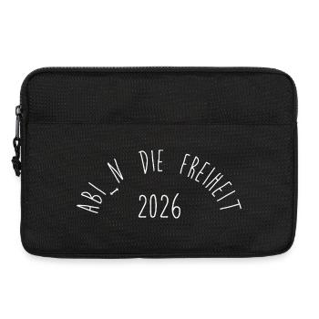 ABI Shirt Spruch - Laptoptasche 13" - Schwarz - Vorne