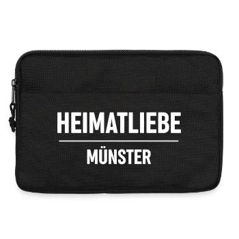 Heimatliebe Münster - Laptoptasche 13" - Schwarz - Vorne