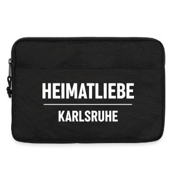 Heimatliebe Karlsruhe - Laptoptasche 13" - Schwarz - Vorne