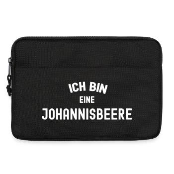 ICH BIN EINE JOHANNISBEERE Karneval Kostüm Beeren - Laptoptasche 13" - Schwarz - Vorne