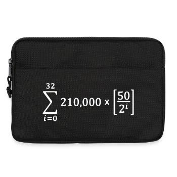 Bitcoin Freedom BTC Krypto Bitcoin Halbing-Formel - Laptoptasche 13" - Schwarz - Vorne