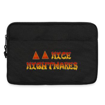Beaux cauchemars Yeux d’Halloween - Sacoche pour ordinateur portable 13 pouces - noir - Devant