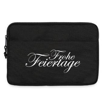 Frohe Feiertage - Laptoptasche 13" - Schwarz - Vorne