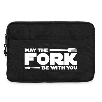 May the fork be with you - Laptop bag 13" - black - Front