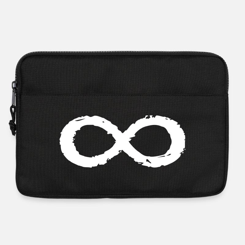 Unendlichkeitszeichen Symbol Immer und Ewig - Laptoptasche 13" - Schwarz