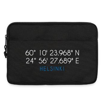 Coordonnées Helsinki Finlande - Sacoche pour ordinateur portable 13 pouces - noir - Devant