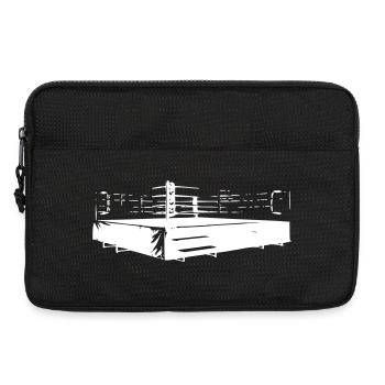 Boxing ring in white colors interchangeable - Laptop bag 13" - black - Front