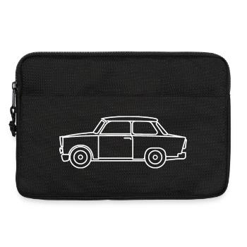trabi symbol ddr osten oldtimer outlines icon - Laptoptasche 13" - Schwarz - Vorne