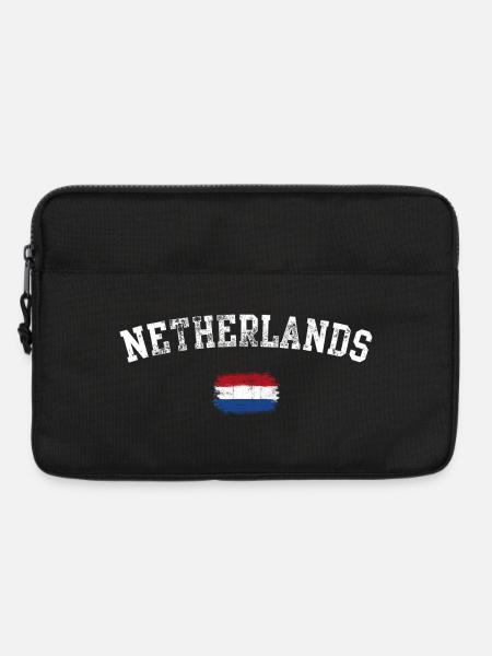 Netherlands Flag Brush Stroke - Laptop bag 13" - black