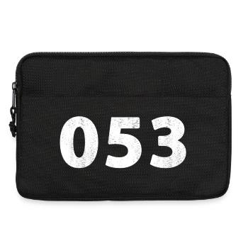 053 Enschede, Haaksbergen, Losser, Overdinkel, Glane - Sacoche pour ordinateur portable 13 pouces - noir - Devant