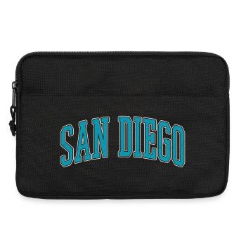 San Diego Block Font Collection - Laptop bag 13" - black - Front