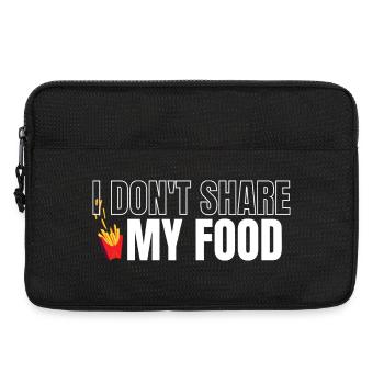 Teile mein Essen nicht - Laptoptasche 13" - Schwarz - Vorne