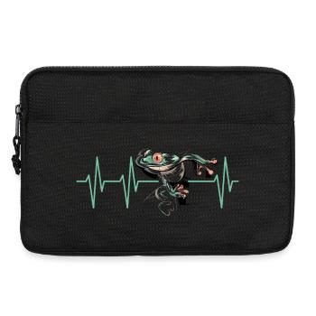 frog pulse heartbeat poison dart frogSymbol icon - Laptop bag 13" - black - Front