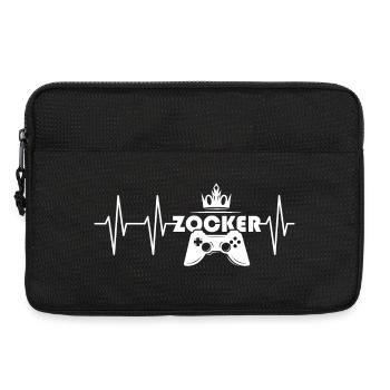 gaming puls gamer Herzschlag Symbol Controller - Laptoptasche 13" - Schwarz - Vorne