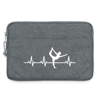 Yogini Heartbeat - Laptop bag 13" - heather grey - Front