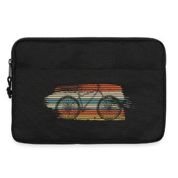 Retro Sunglasses Sunset Stripes - Laptop bag 13" - black - Front
