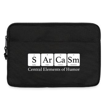 Central elements of Humor - Laptoptasche 13" - Schwarz - Vorne