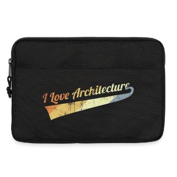 I Love Architecture - Laptop bag 13" - black - Front