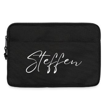 Steffen Name T-Shirt Geschenk Für Männer - Laptoptasche 13" - Schwarz - Vorne