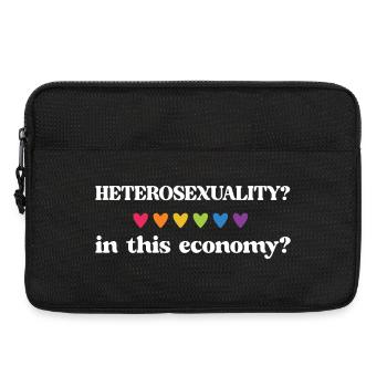 LGBT Pride Month - Heterosexuality? In this econom - Laptop bag 13" - black - Front