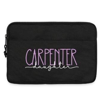 Tischler stolze Tochter süßes Geschenk - Laptoptasche 13" - Schwarz - Vorne