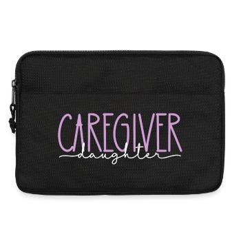 Altenpfleger stolze Tochter süßes Geschenk - Laptoptasche 13" - Schwarz - Vorne