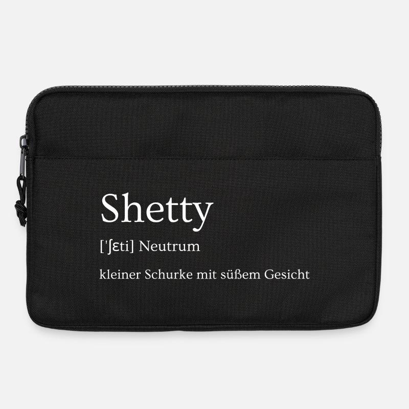 Shetty Shetlandpony Schurke mit süßem Gesicht - Laptoptasche 13" - Schwarz