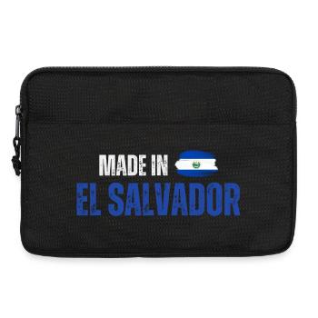 Hergestellt in El Salvador, salvadorianischer Stolz - Laptoptasche 13" - Schwarz - Vorne