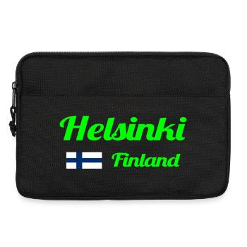 Helsinki, Finlande - Imprimés élégants - Sacoche pour ordinateur portable 13 pouces - noir - Devant