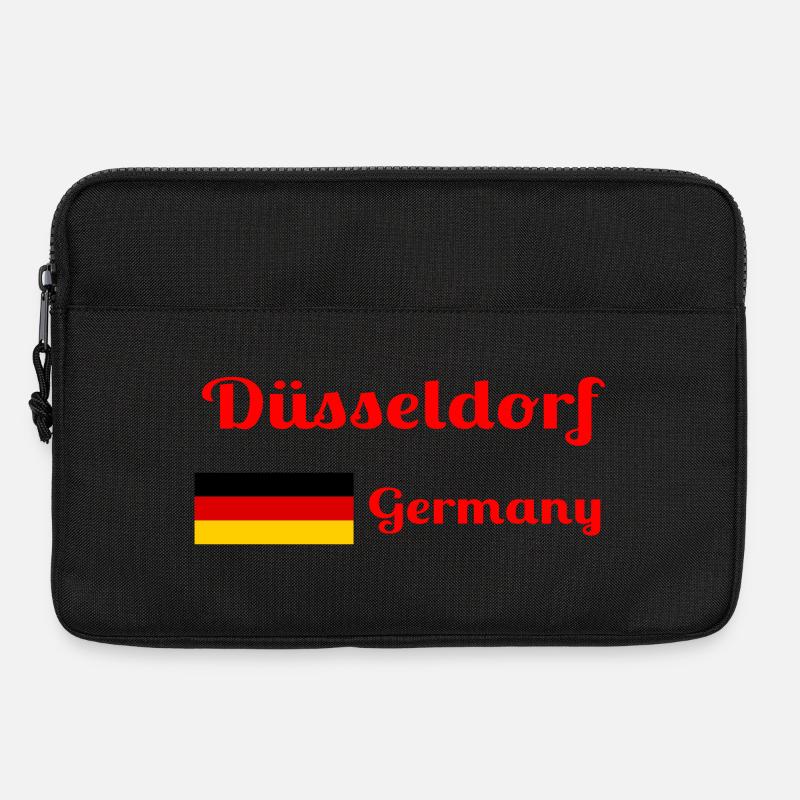 Düsseldorf, Deutschland - Stylische Drucke - Laptoptasche 13" - Schwarz