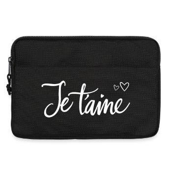 I love you - Laptop bag 13" - black - Front