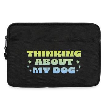Thinking About My Dog - Laptoptasche 13" - Schwarz - Vorne