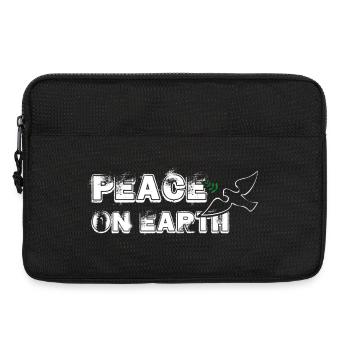 Peace on Earth | with Bird - Laptoptasche 13" - Schwarz - Vorne