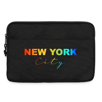 New York City Rainbow - Laptop bag 13" - black - Front