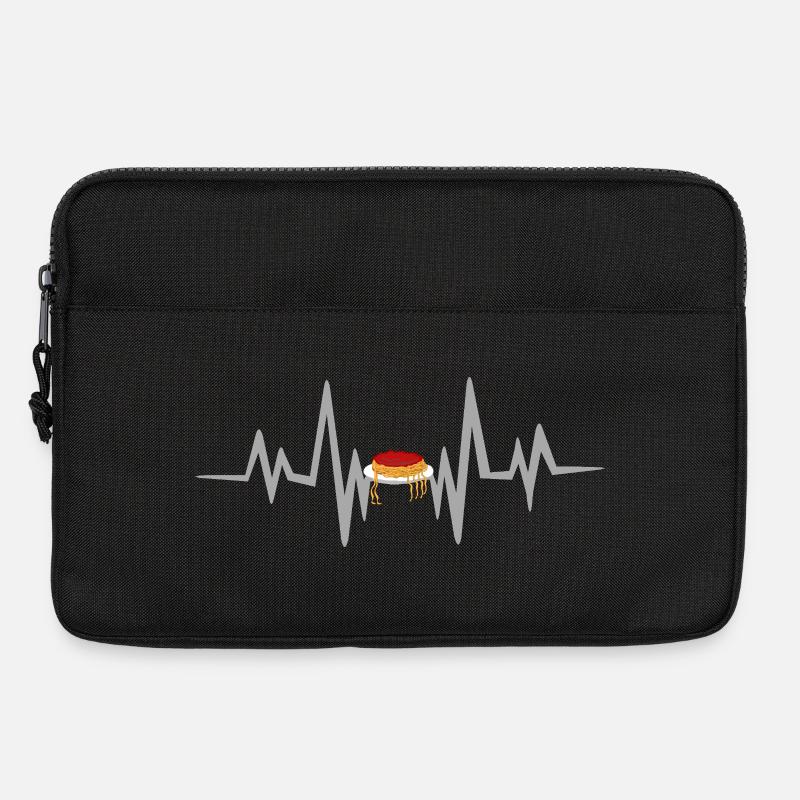 Spaghetti herzschlag - Laptoptasche 13" - Schwarz
