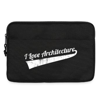 L’amour de l’architecture - Sacoche pour ordinateur portable 13 pouces - noir - Devant