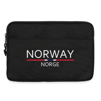 Norway - Norge - Norwegen - Flagge - Skandinavien - Laptoptasche 13" - Schwarz - Vorne