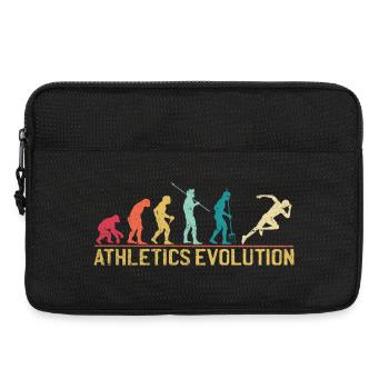 Evolution der menschlichen Athleten Kunstdruck - Laptoptasche 13" - Schwarz - Vorne